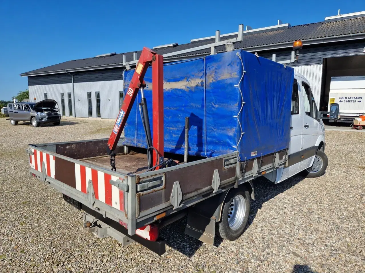 Billede 5 - Mercedes Sprinter 516 2,2 CDi A2 Mandskabsvogn m/lad RWD