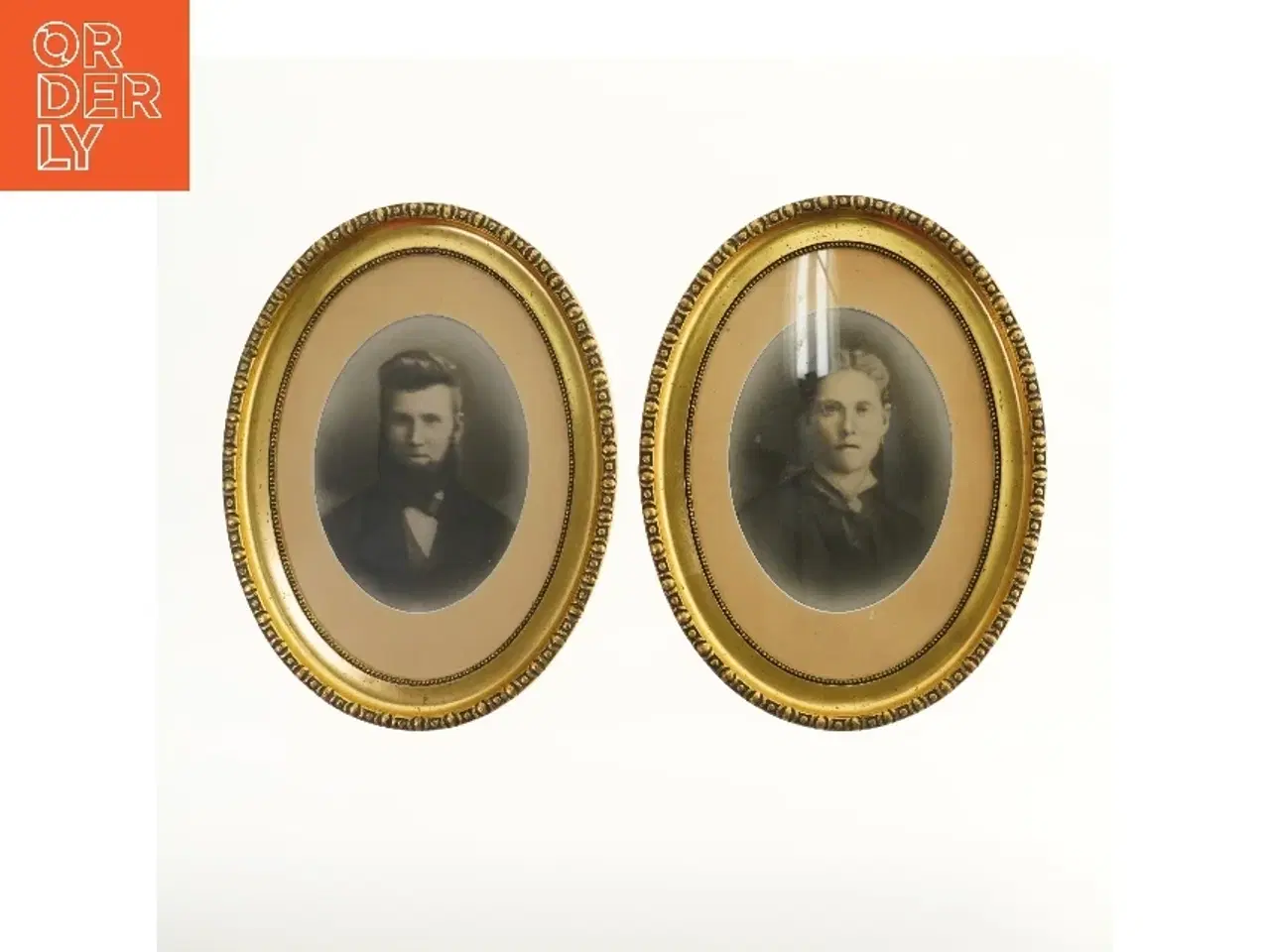 Billede 1 - Ovalbilleder med guld rammer fra Tyrol-Kinding-Rammer (str. Ø 48xØ 37 cm)