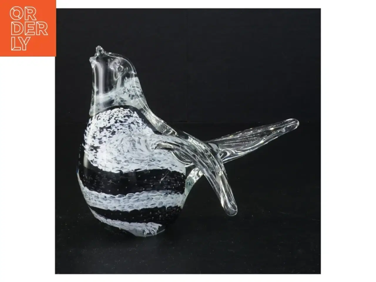 Billede 1 - Håndlavet Glasfugl skulptur (str. 16 xn 14 cm)