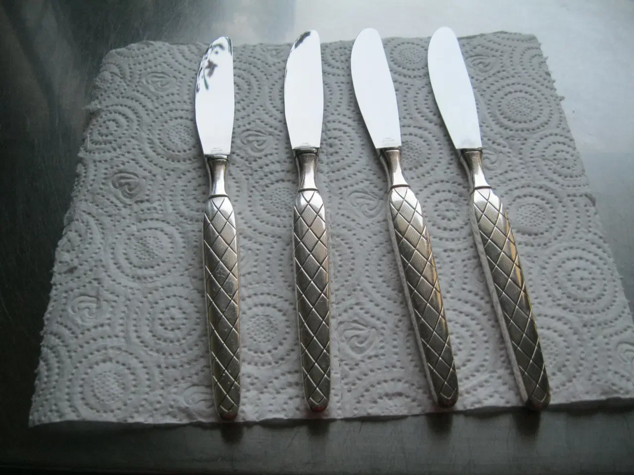 Billede 1 - Harlekin sølvplet knive 22 cm