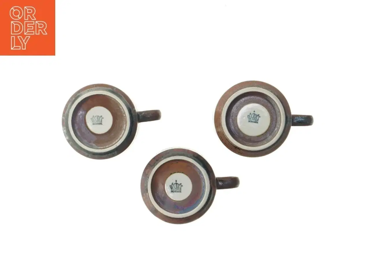 Billede 3 - Thule Keramiske kaffekrus, Desiree Danmark (str. 3 stk Ø 8 cm)