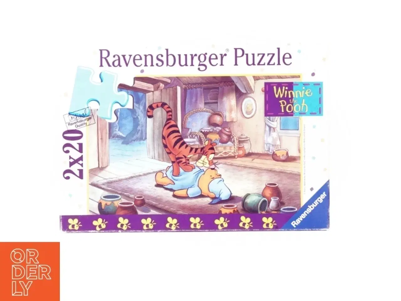 Billede 1 - 2 Peter Plys Puslespil fra Ravensburger Puzzle (str. 2 x 20 brikker)