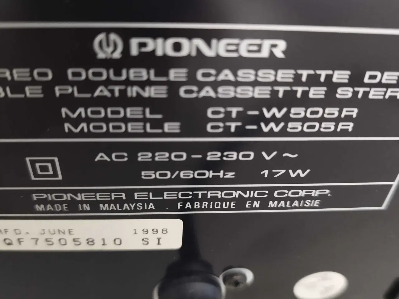 Billede 4 - Pioneer båndoptager 