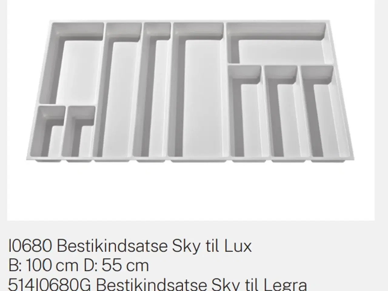 Billede 4 - Helt ny bestikindsats fra Svane Køkkenet (100x55 c