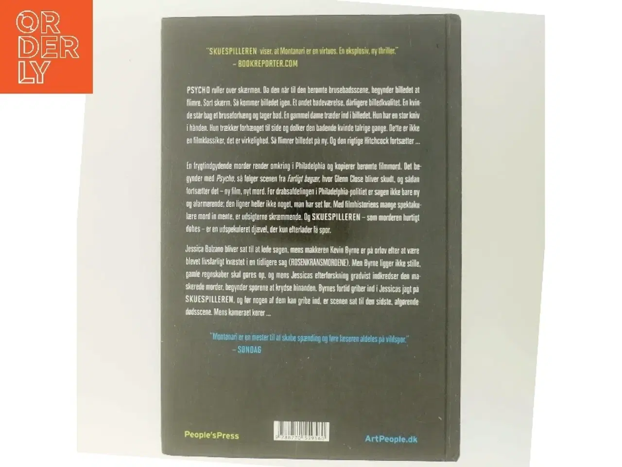 Billede 3 - Skuespilleren : krimi af Richard Montanari (Bog)
