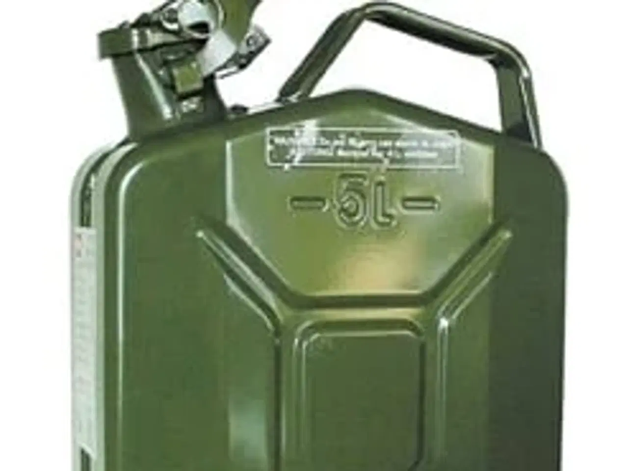 Billede 1 - Jerry can 5 liter i metal 0,6 mm - grøn