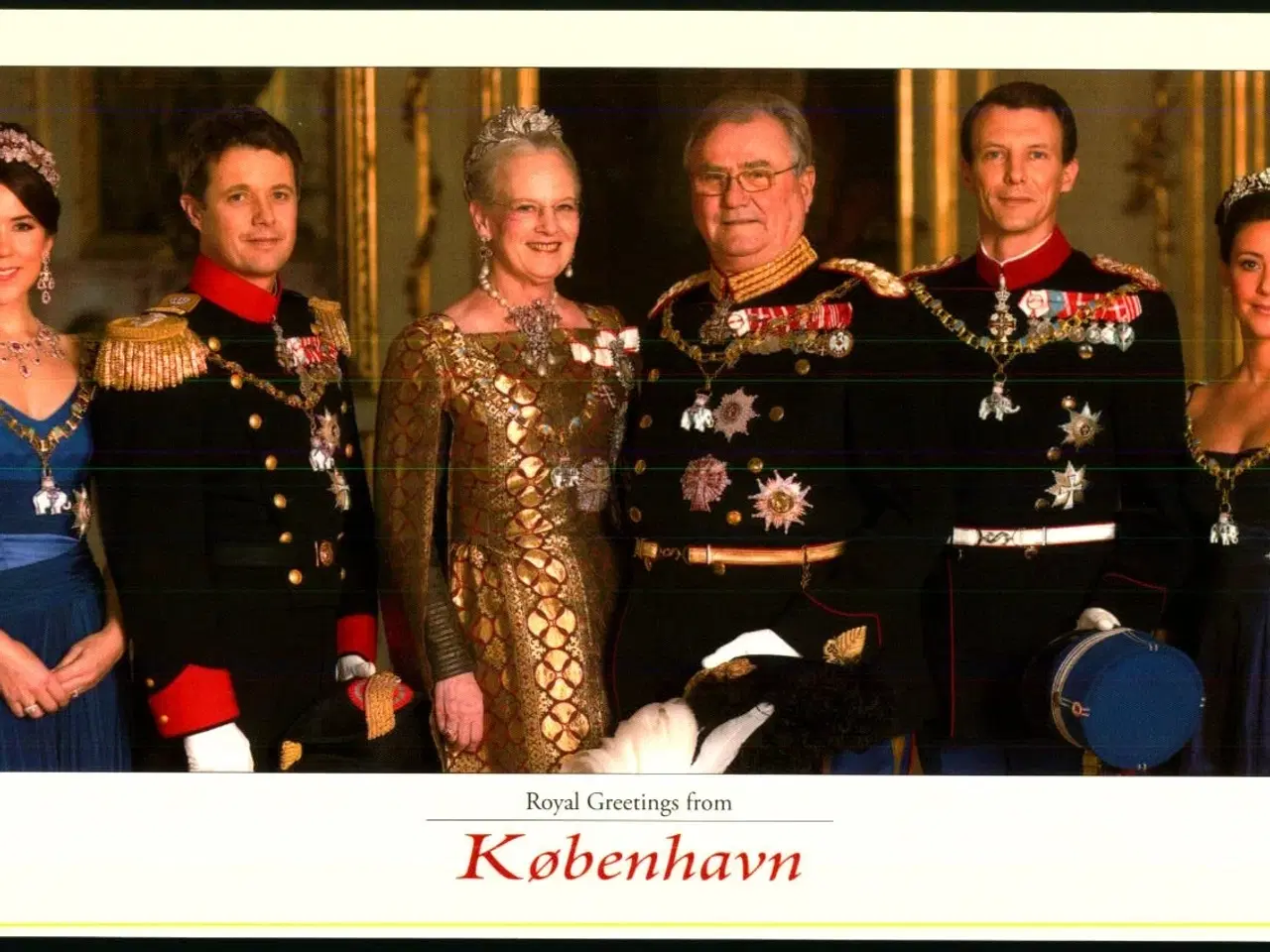 Billede 1 - Den Danske Kongefamilie - Grønlund PKKF001- 10x21 cm. - Ubrugt