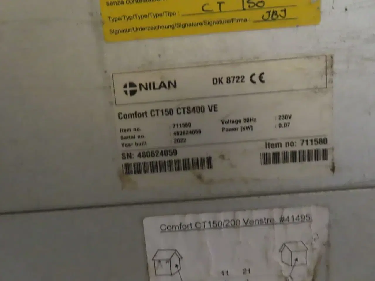 Billede 2 - 2 stk. Ventilationsanlæg - DAFFOSS AIR W2 - NILAN COMFORT CT 150