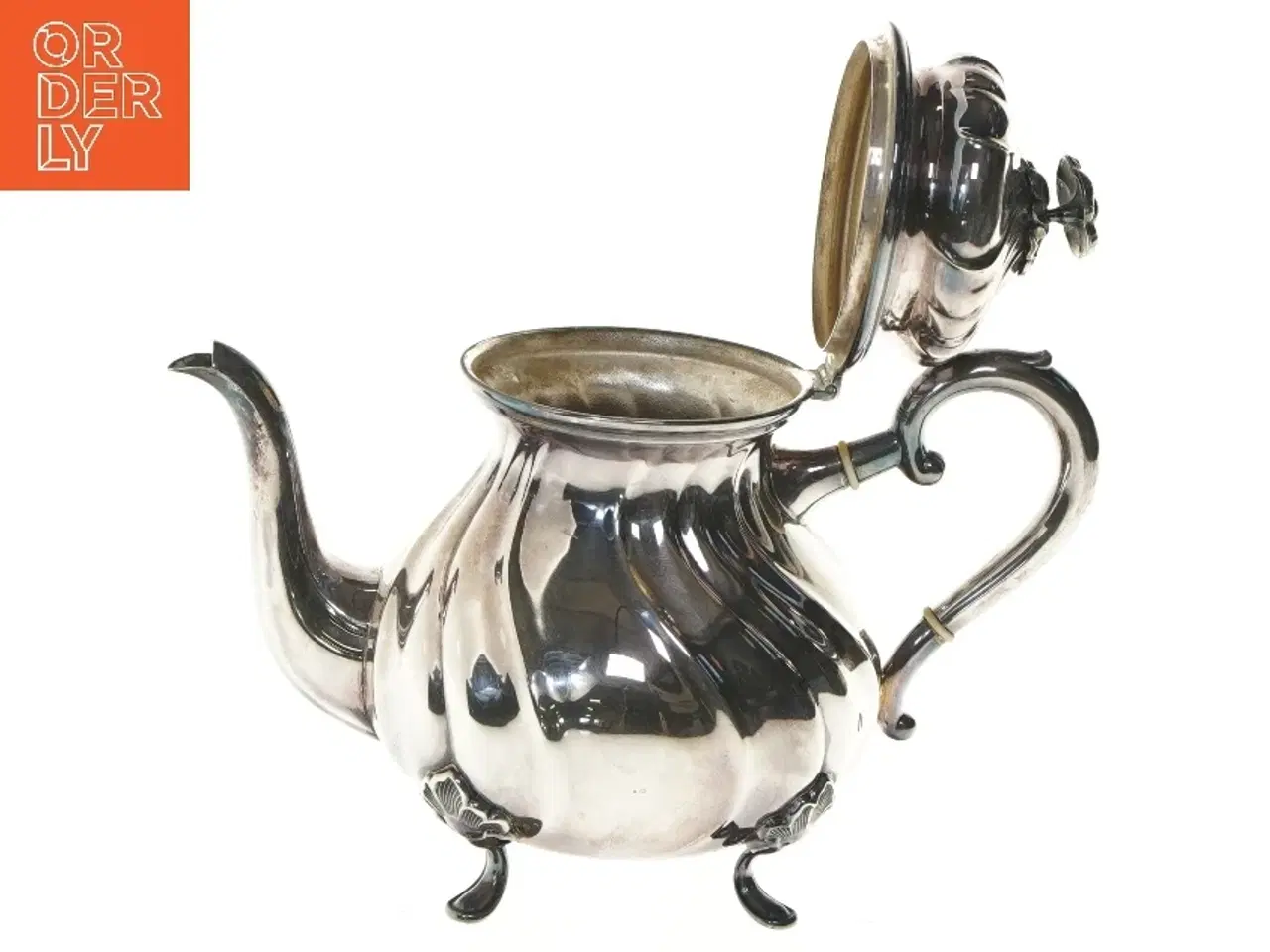 Billede 4 - Klassisk tekande i pletsølv (str. 20x25 cm)