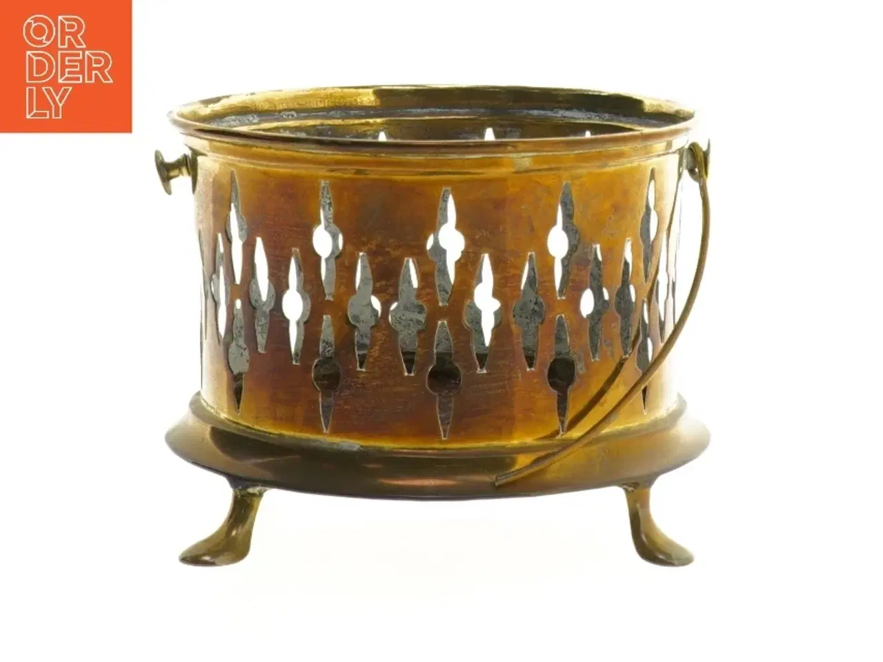 Billede 1 - Gammel messing beholder (str. 14 x 10 cm)