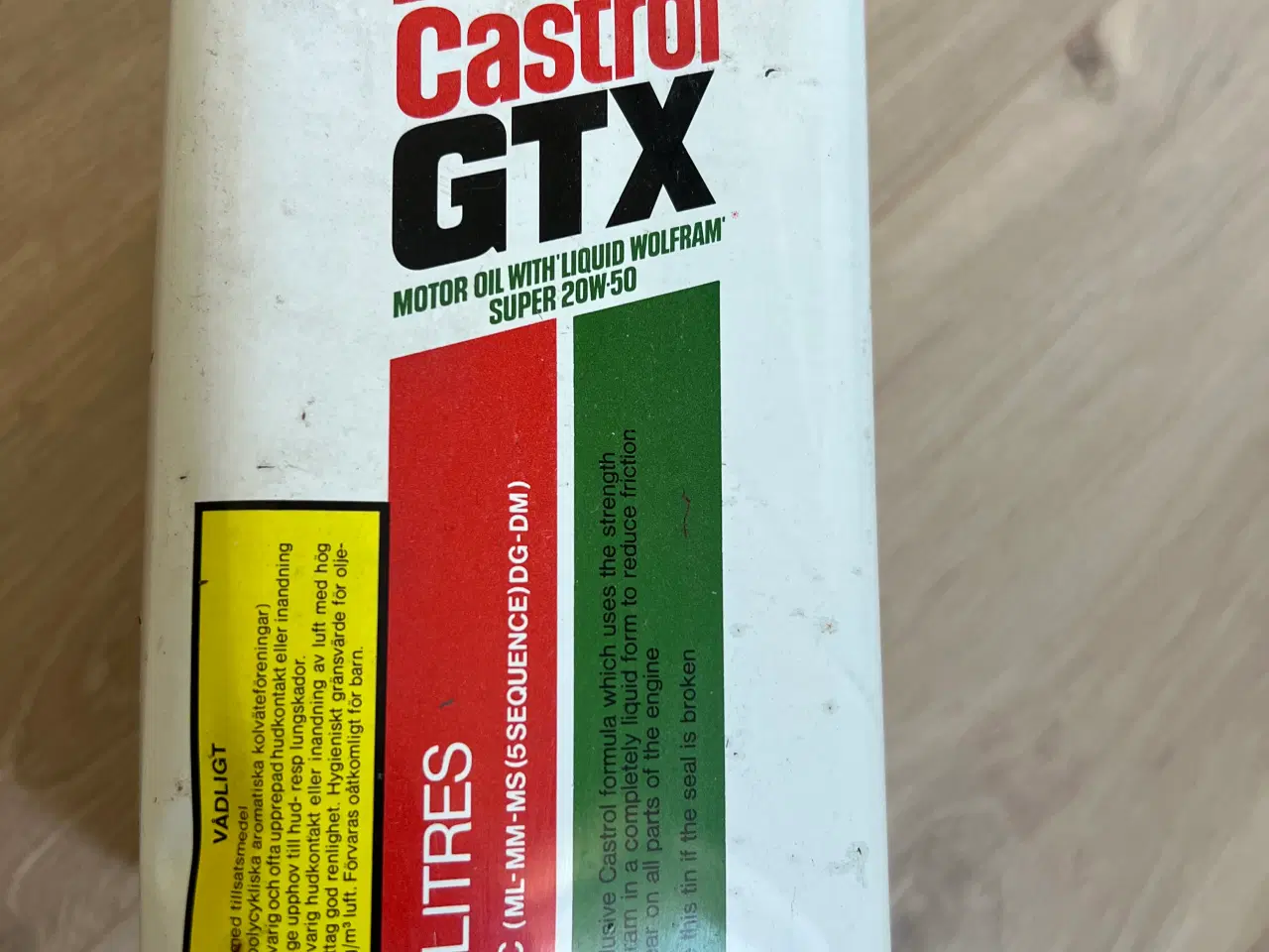 Billede 4 - Castrol GTX Super 20W50 2,5 liter Tom