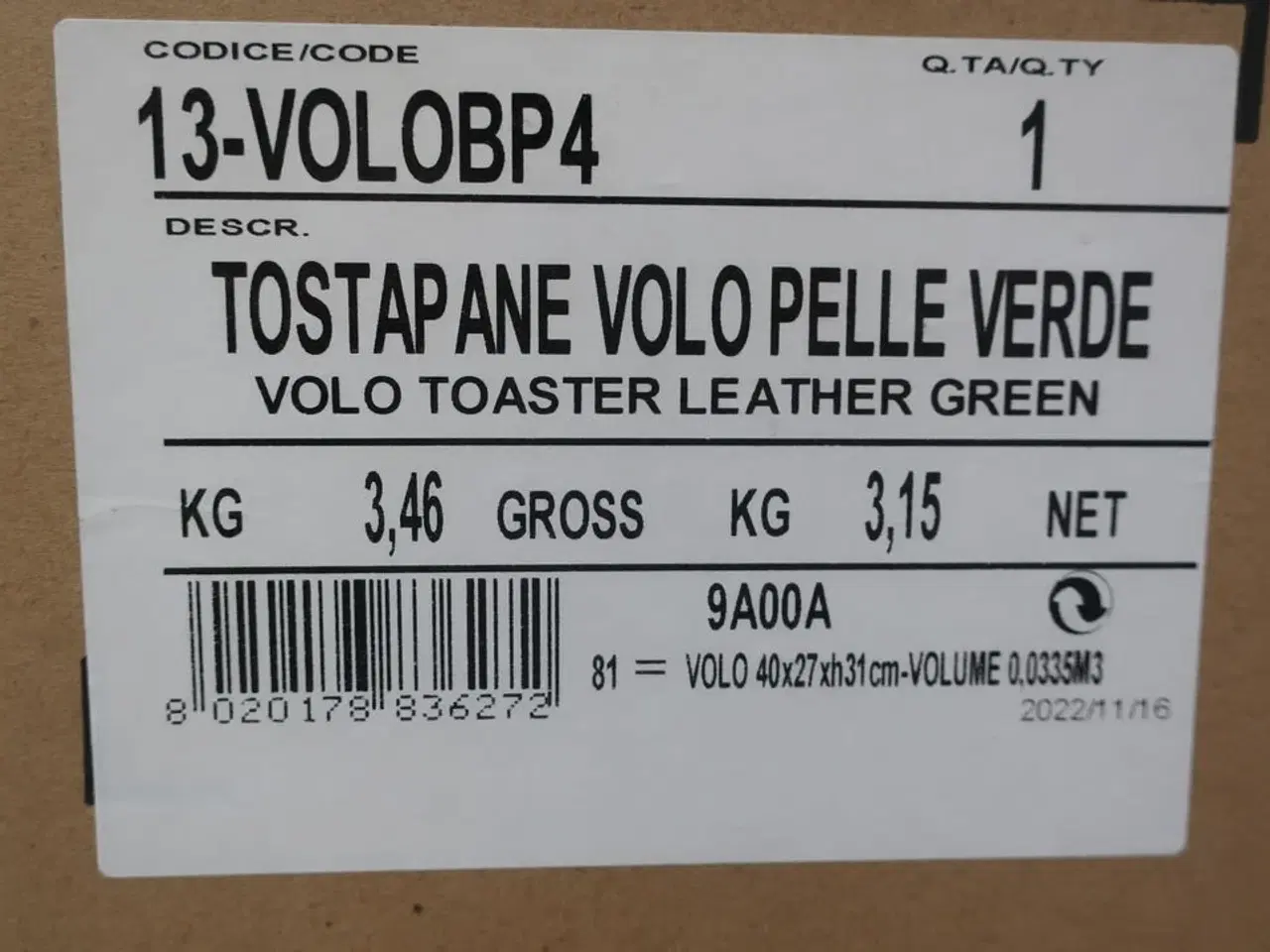 Billede 4 - Brødrister Toastmaskine BUGATTI 13-VOLOBP4