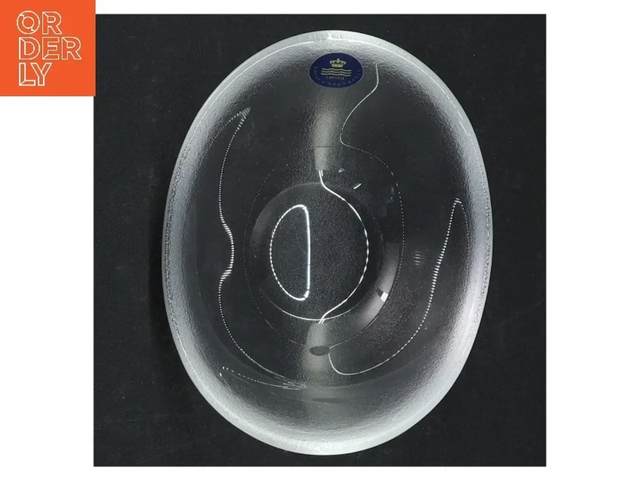 Billede 3 - Glasskål fra Royal Copenhagen (str. Størrelsen er ikke angivet, men fadet ser større ud end en almindelig tallerken.)