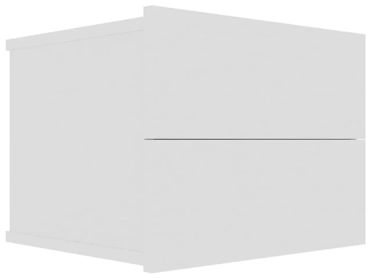 Billede 4 - Sengeborde 2 stk. 40x30x30 cm konstrueret træ hvid