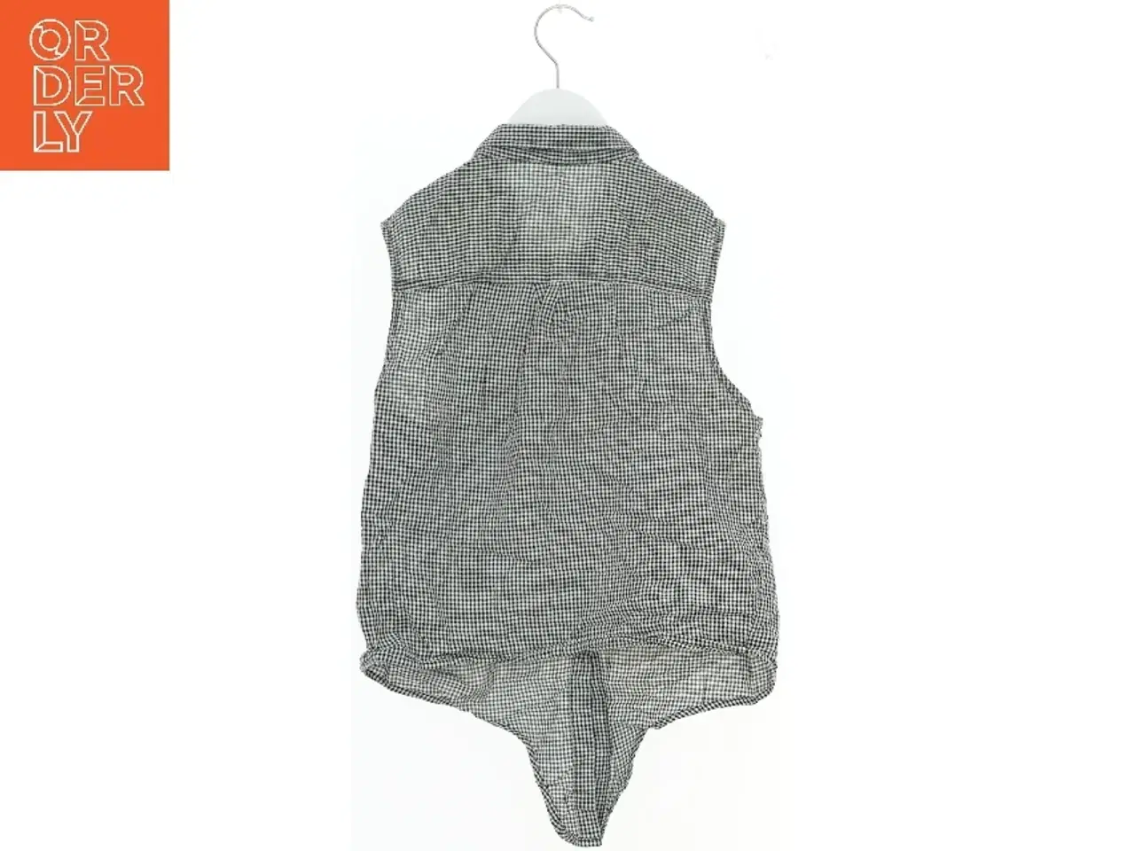 Billede 2 - Kortærmet ternet skjortebluse fra H&M (str. 170)