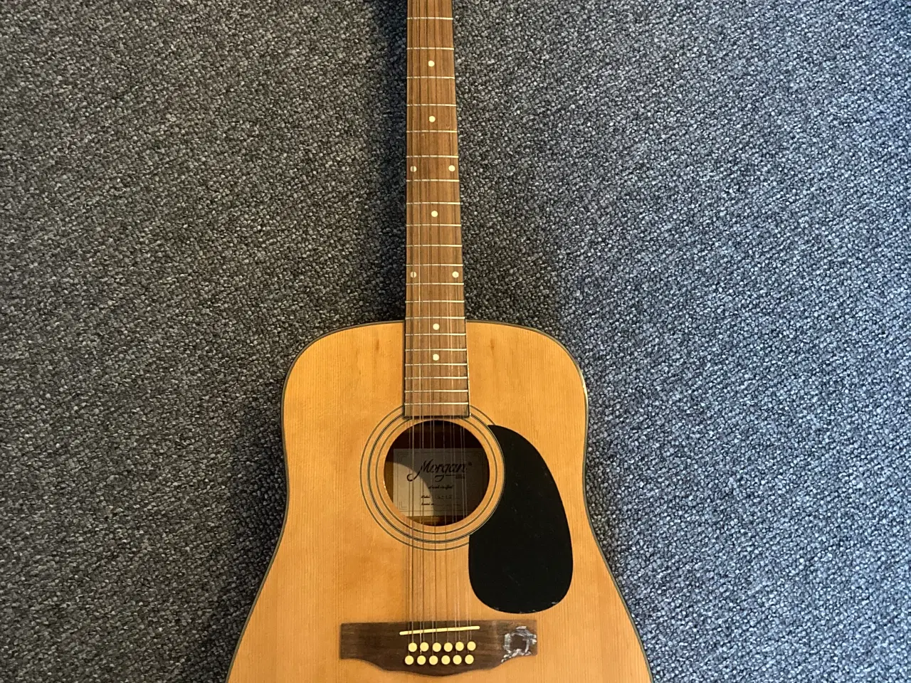 Billede 1 - 12 strenget Morgan guitar. Pickup medfølger