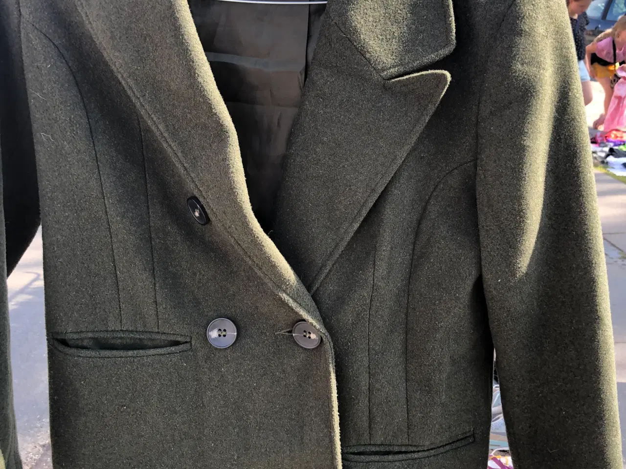 Billede 1 - Flot trendy uldfrakke