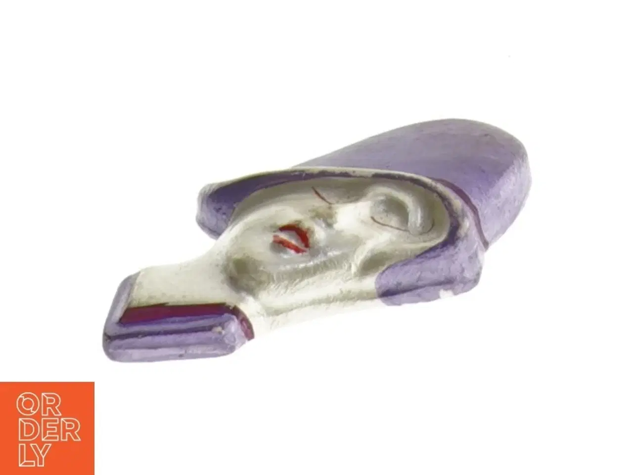 Billede 3 - Art Deco Damehoved med Hat Broche fra Knorr (str. 5 x 4 cm)