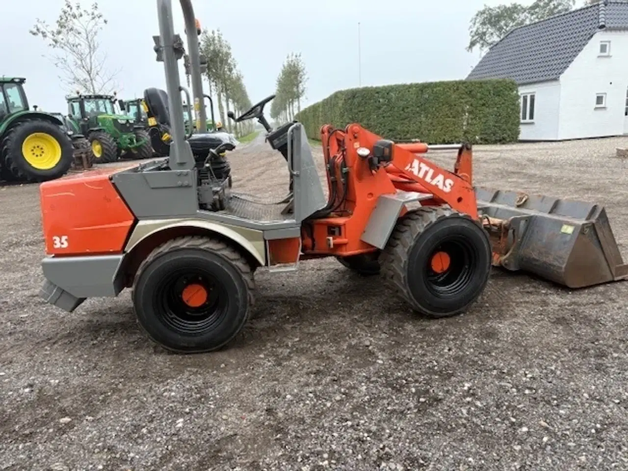 Billede 5 - Atlas AR35 SKOVL OG GAFLER, HYD SKIFT, BREDE HJUL