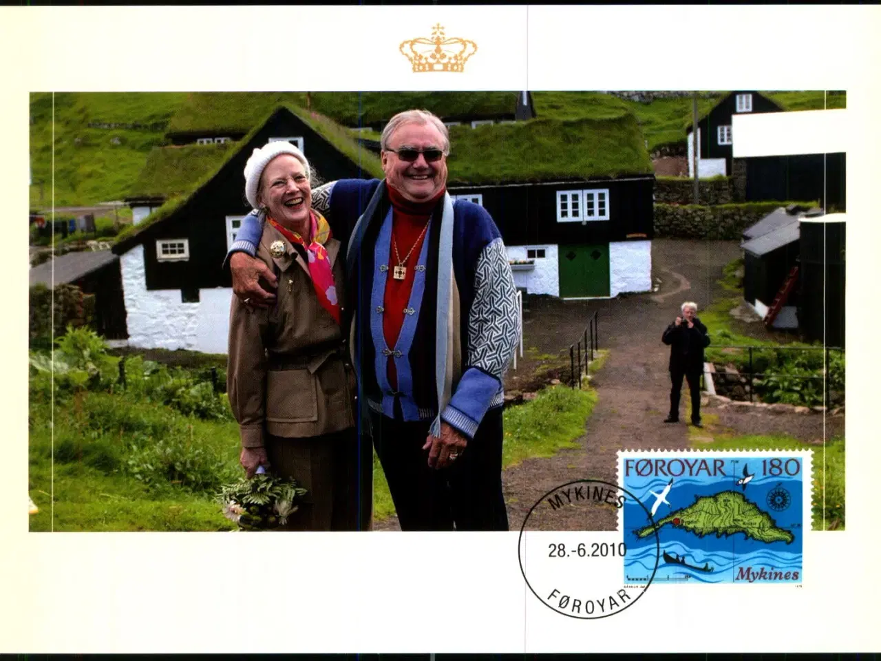 Billede 1 - Dronning Margrethe og Prins Henrik på Færøerne - u/n - Brugt