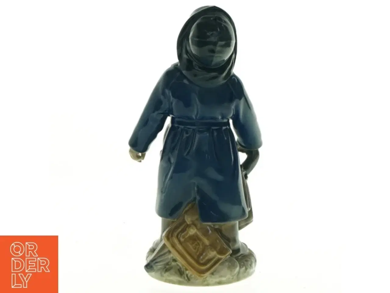 Billede 2 - Porcelænsfigur af pige med paraply fra Royal Copenhagen (str. 18 x 9 cm)