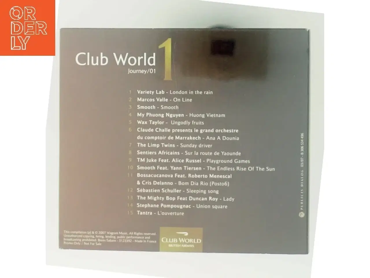 Billede 6 - Club World Promo CD fra British Airways
