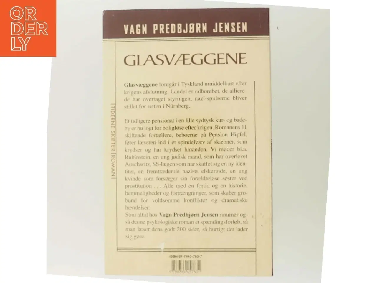 Billede 3 - Glasvæggene : roman af Vagn Predbjørn Jensen (Bog)