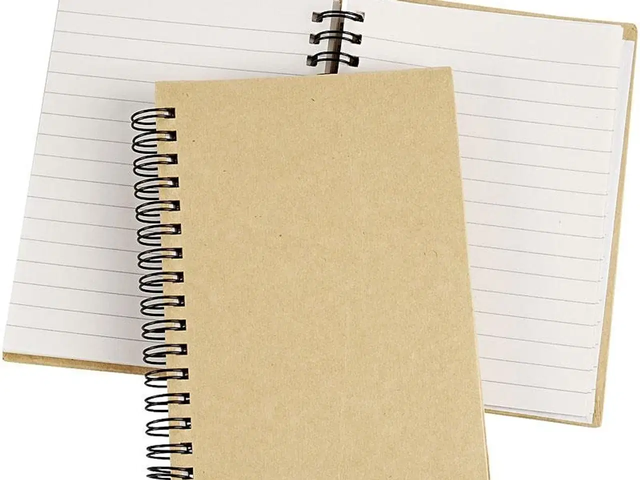 Billede 1 - Notesbog med spiral, A6, ark 105x148 mm, 60 g, brun, 1 stk.