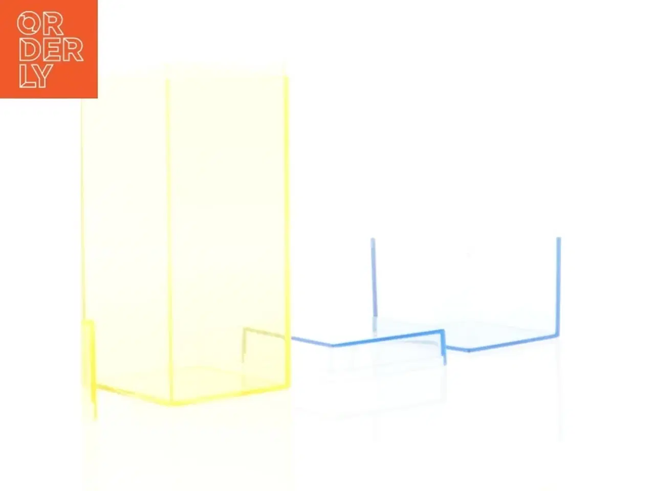 Billede 5 - Transparente CD Cases i gul og blå (str. 6 x 6 cm og 16 x 6 cm)