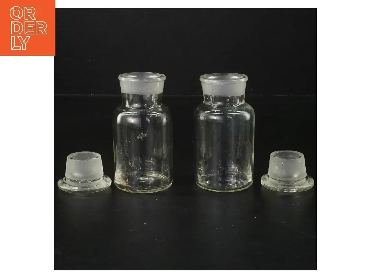 Billede 2 - Glasflasker med låg (str. 11,5 cm)