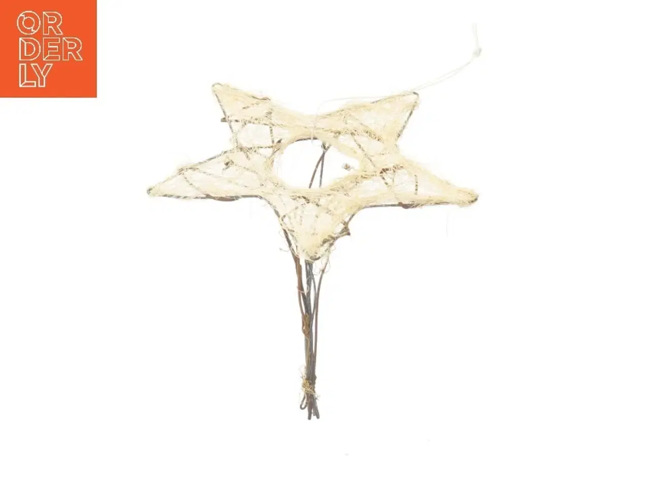 Billede 1 - Dekorativ stjerne lavet af tråd (str. 15,5 cm)