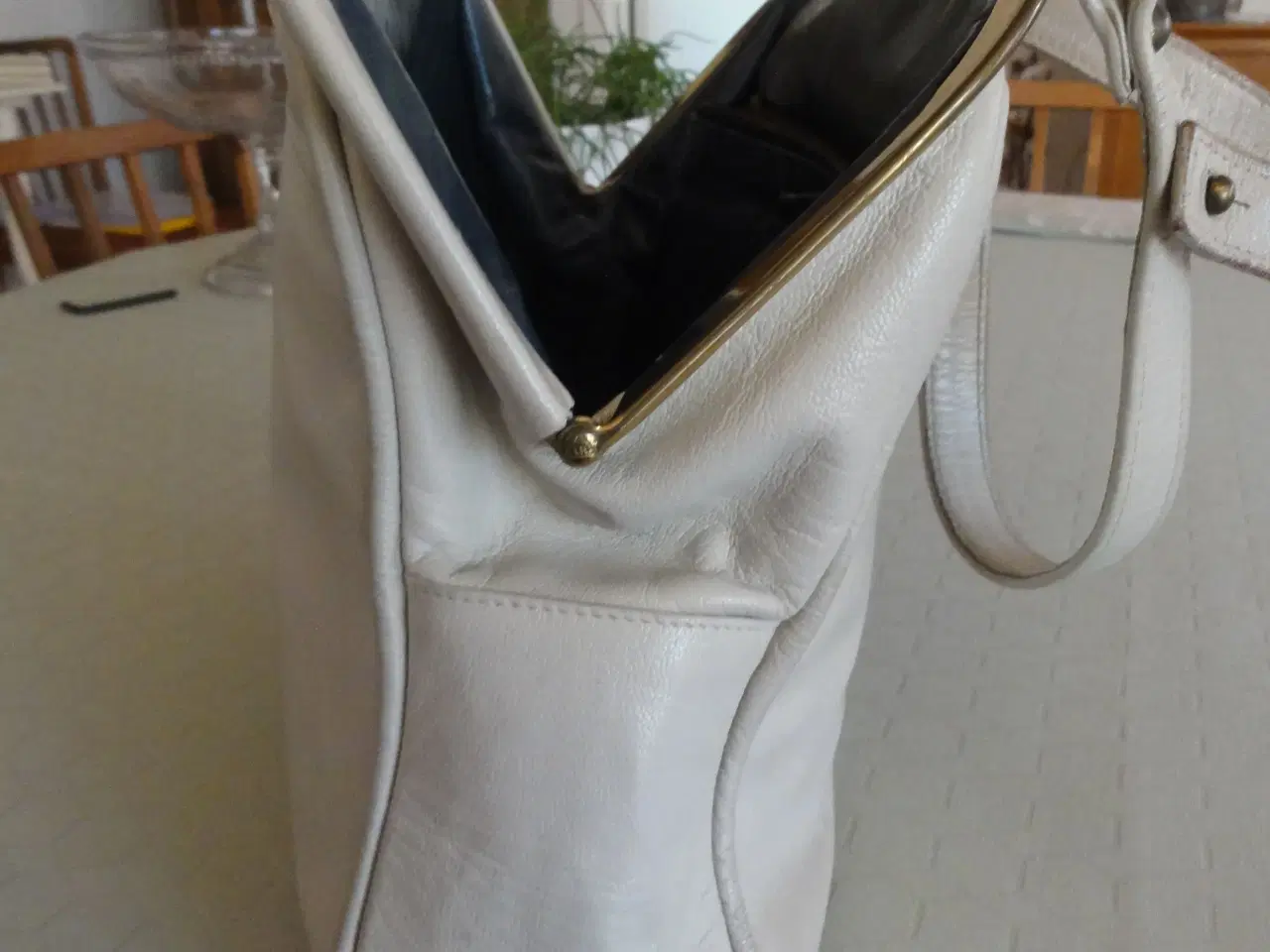 Billede 3 - BonGout beige skind håndtaske