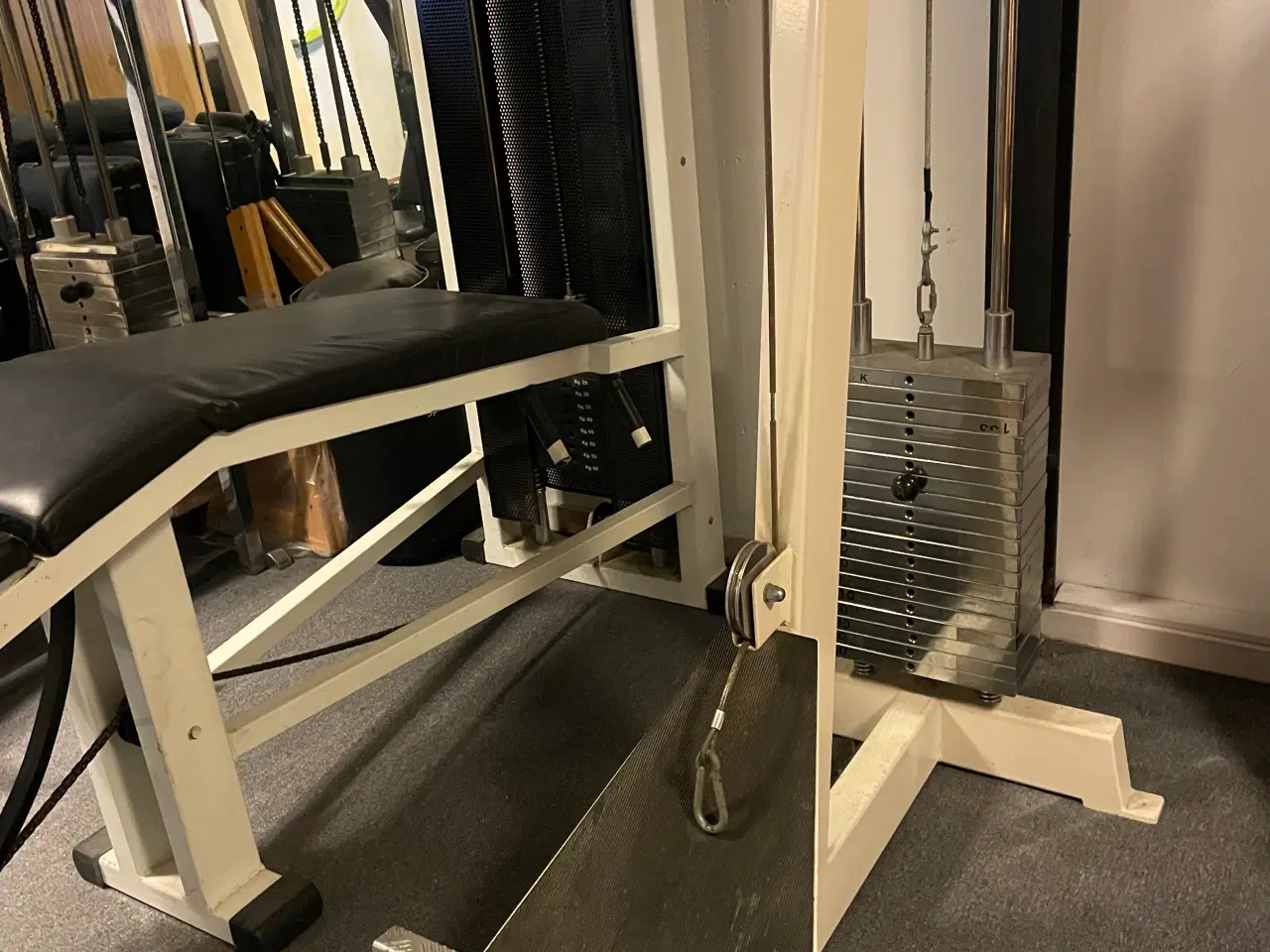 Billede 3 - Træningsmaskiner, leg curl og seated row pully