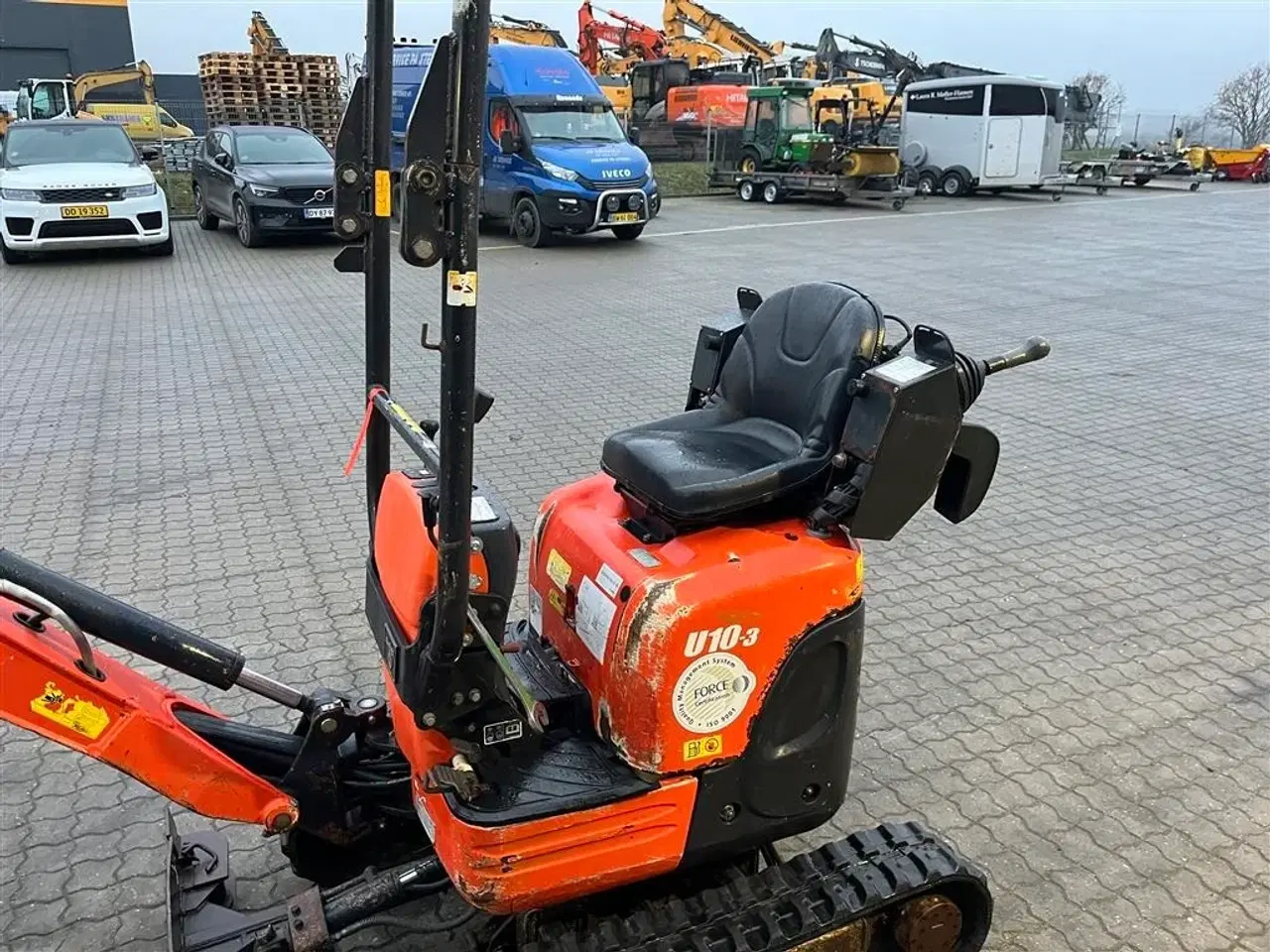 Billede 6 - Kubota U10-3 1100kg maskine med 3 skovle.