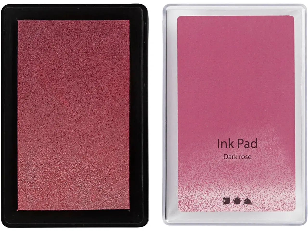 Billede 1 - Mørk Rosa Stempelpude 9x6 cm - Ideel til Kreativitet
