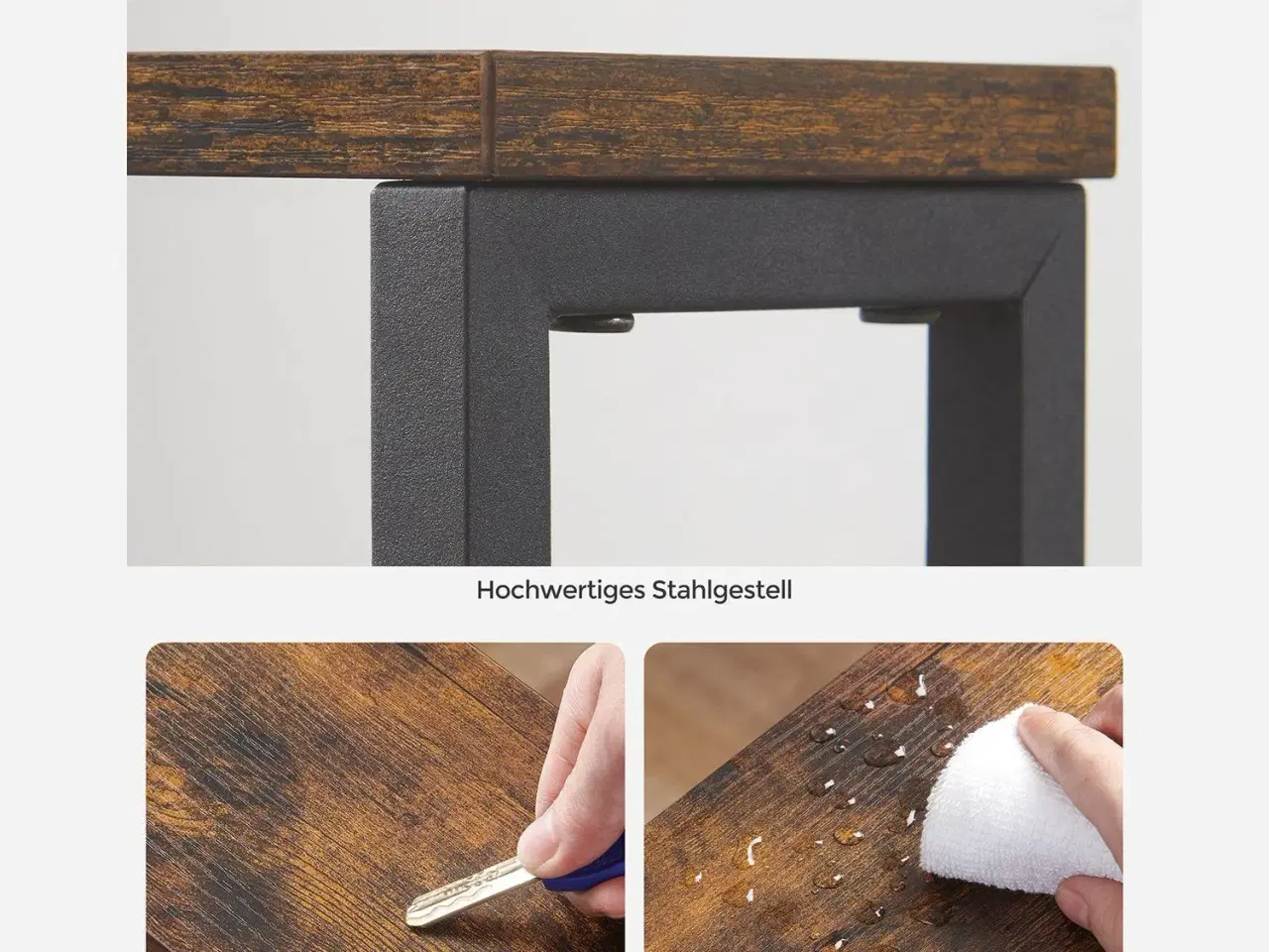 Billede 6 - Rullebord smalt på hjul 4 niveauer, vintage brun/sort