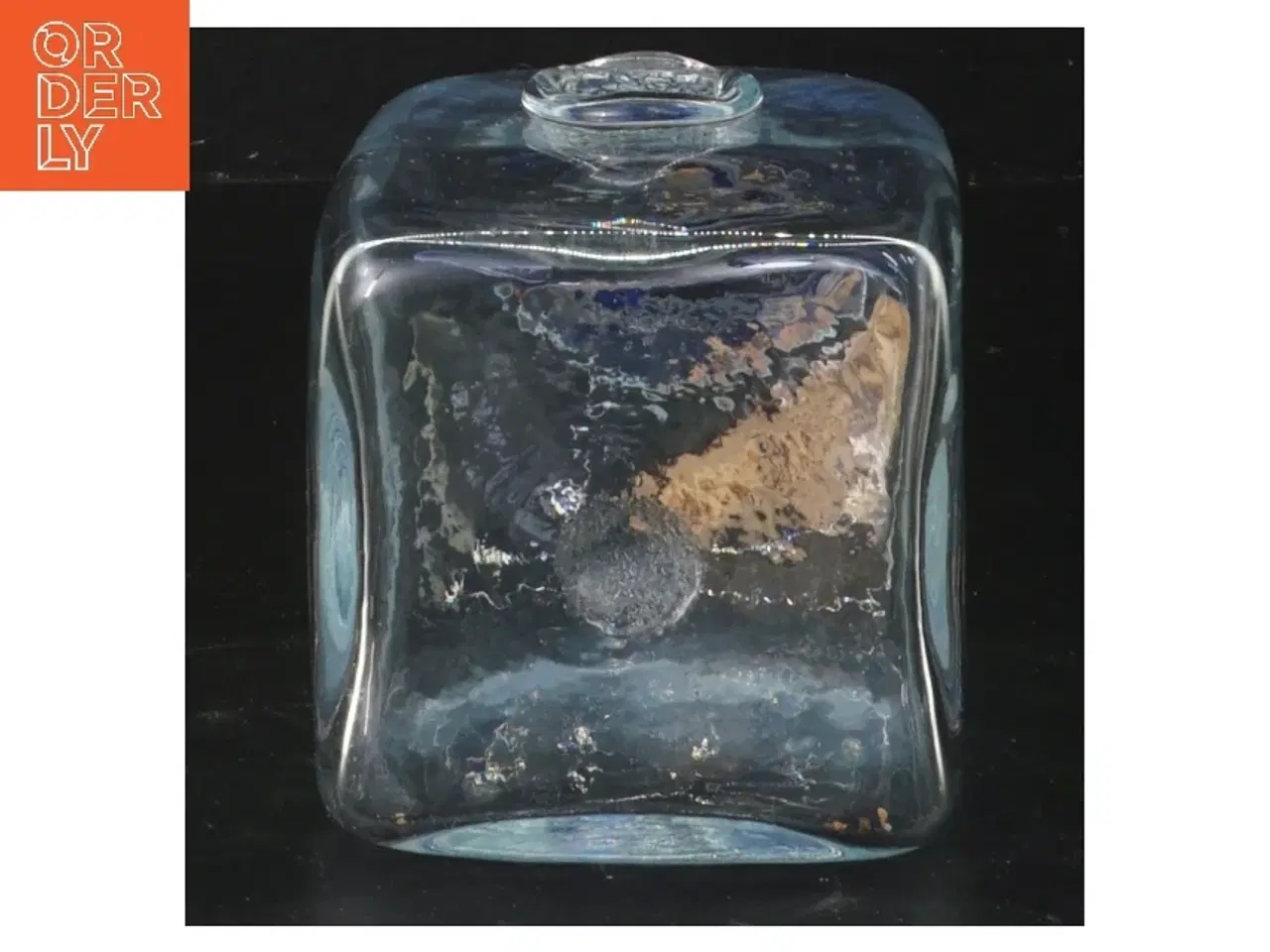 Billede 2 - Glasflaske med korkprop (str. 17x8x8 cm)