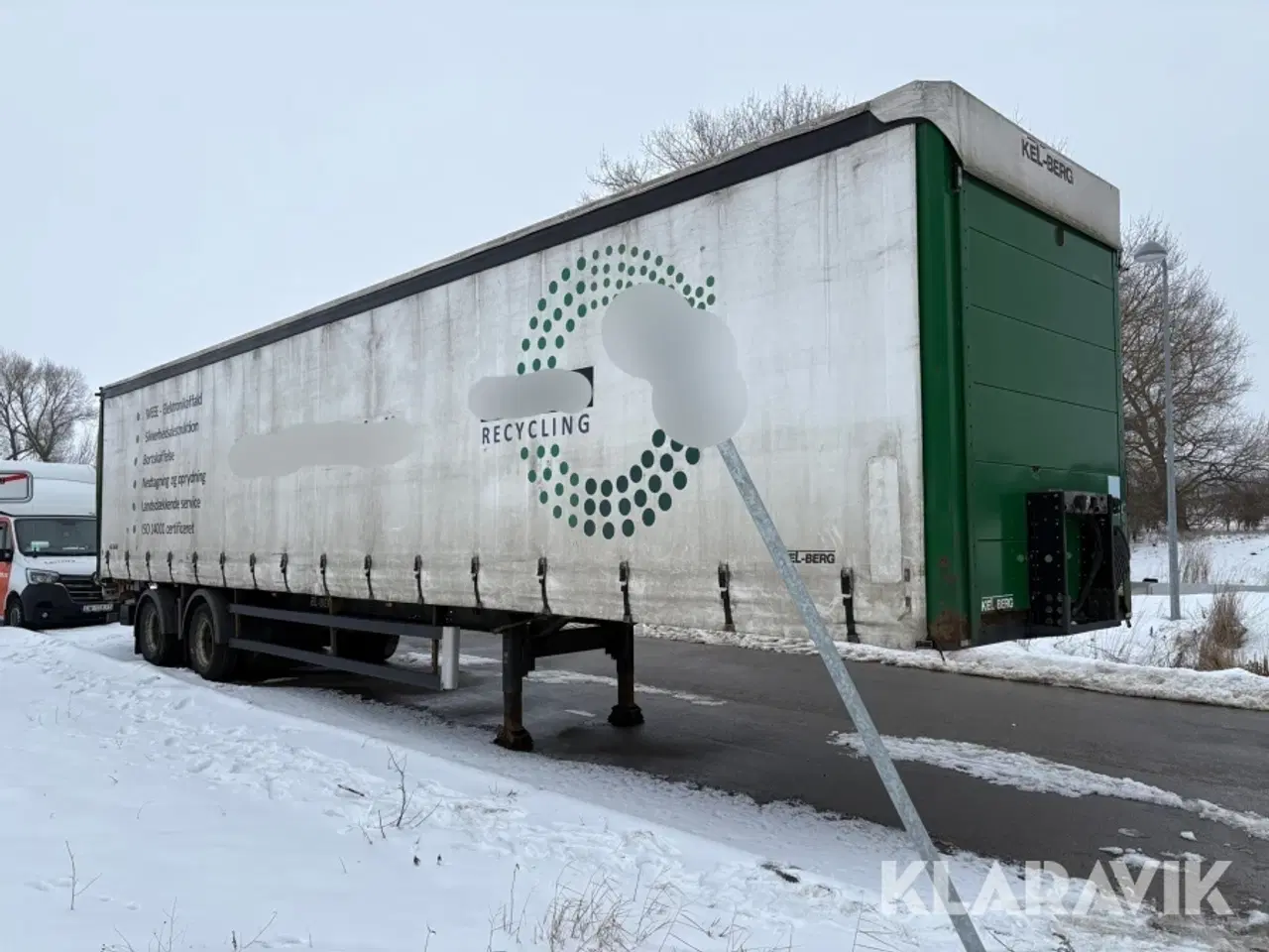 Billede 2 - Gardintrailer med liftbagsmæk Kel-Berg D510V PRSSL20-tri-sys