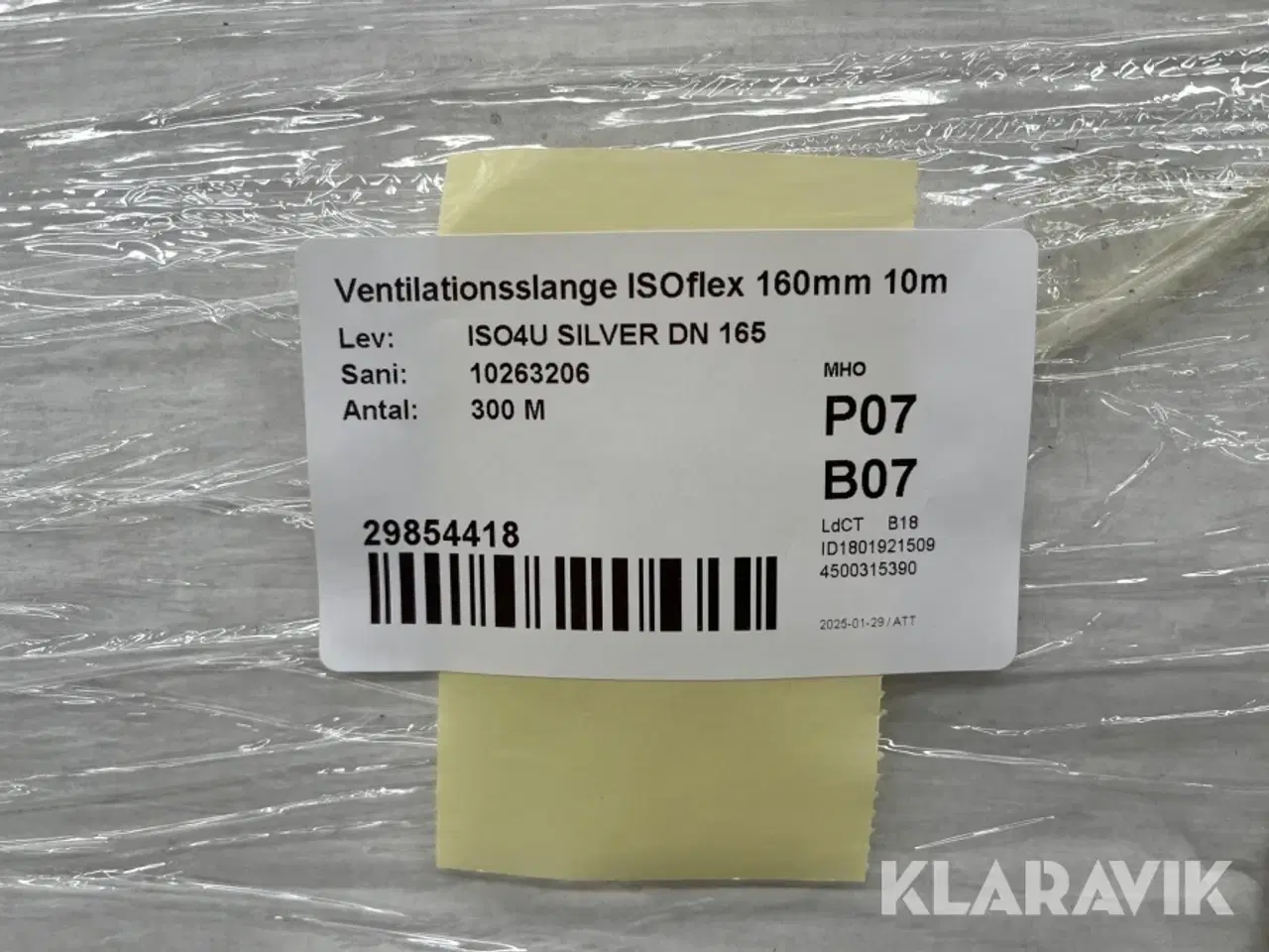 Billede 4 - Ventilationsslanger isoflex 160mm - 300 meter