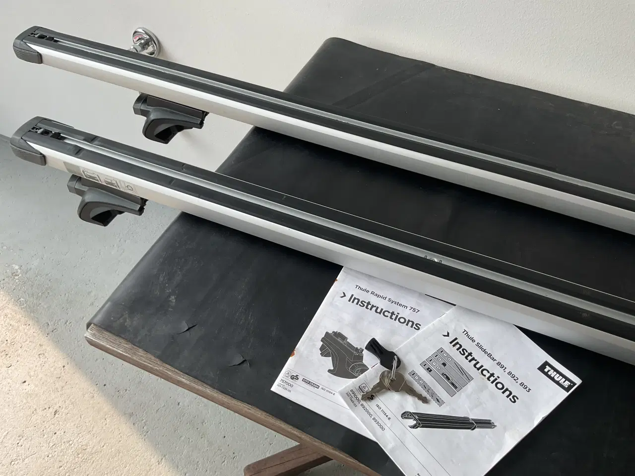 Billede 4 - Thule slidebar tagbøjlesystem i aluminium