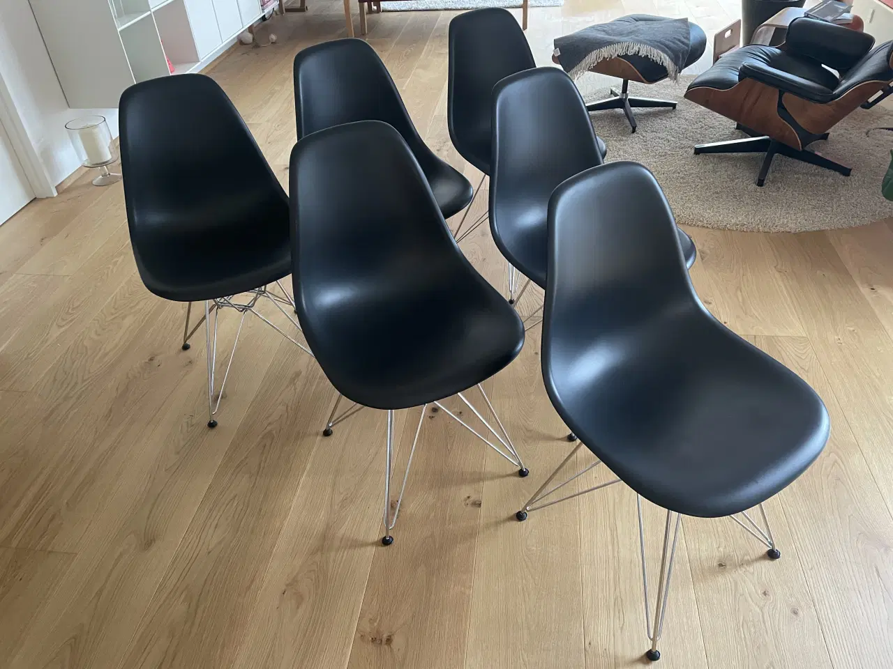 Billede 1 - 6 sorte DSR Eames stole