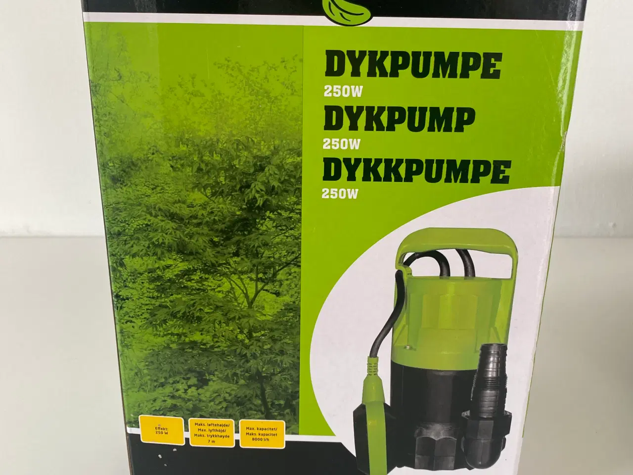 Billede 1 - Dykpumpe 250 W inkl. 10 m slange 