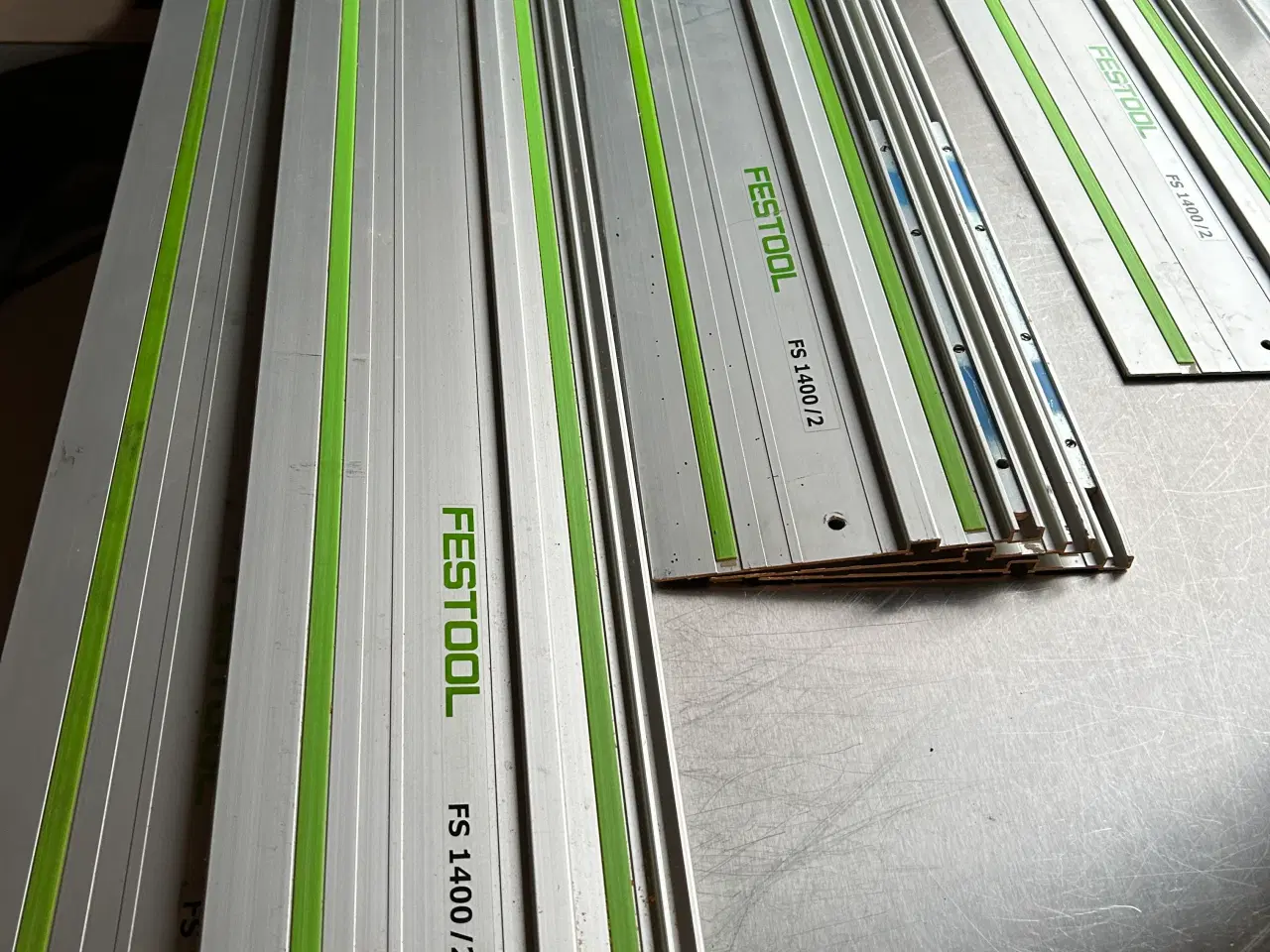 Billede 1 - Festool føringsskinner 2x140cm, 3x113cm, 1x100cm