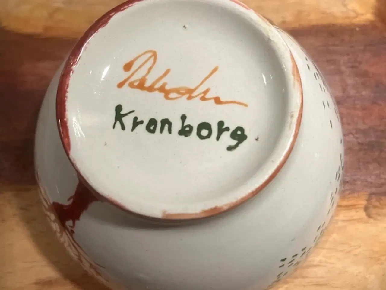 Billede 7 - 2 stk. Unika Keramikskåle fra Kronborg-gallerierne