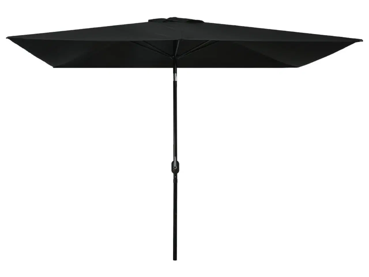 Billede 1 - Udendørs parasol med metalstang 300 x 200 cm sort