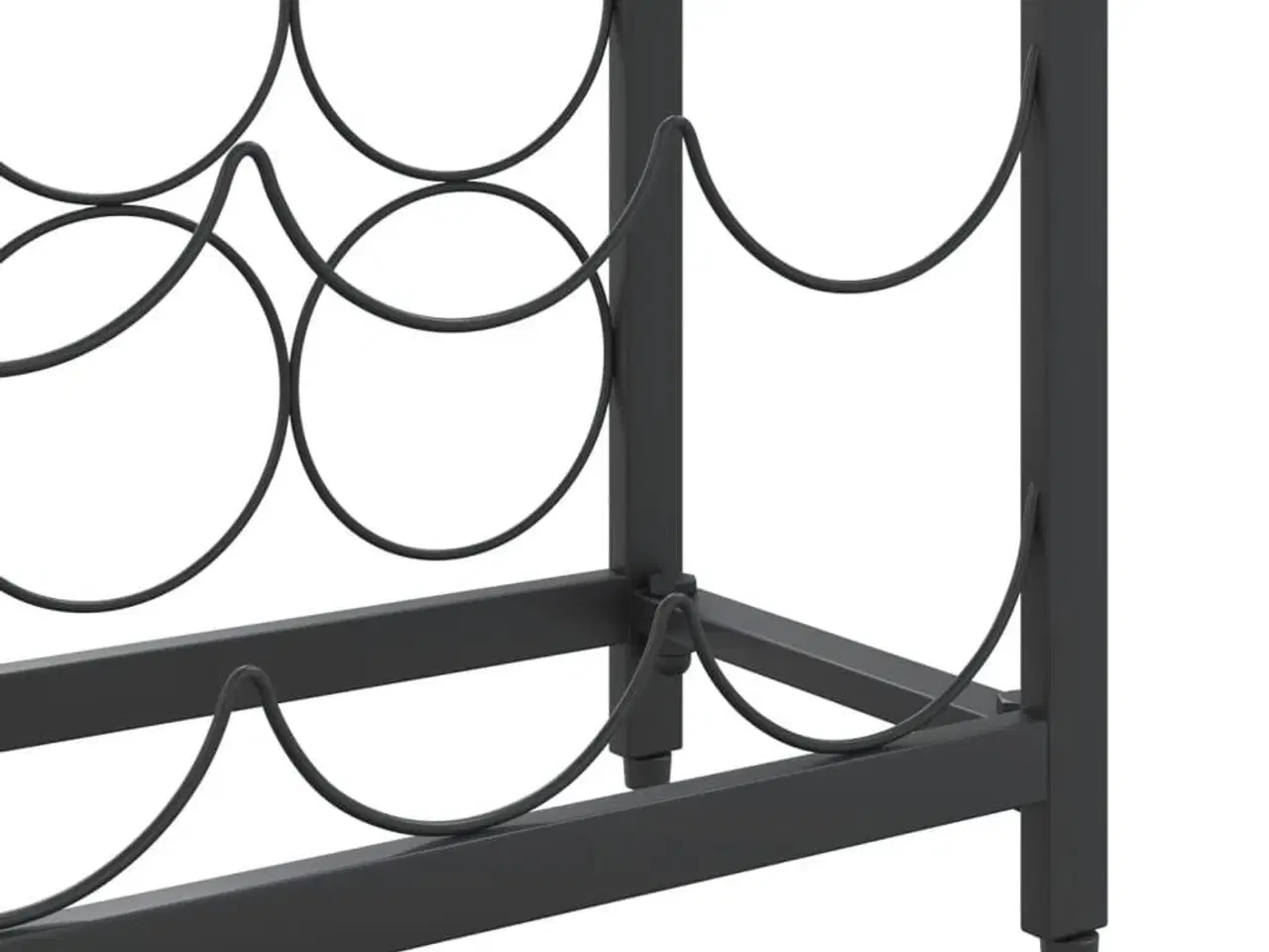 Billede 6 - Vinreol til 27 flasker 34x18x100 cm smedejern sort