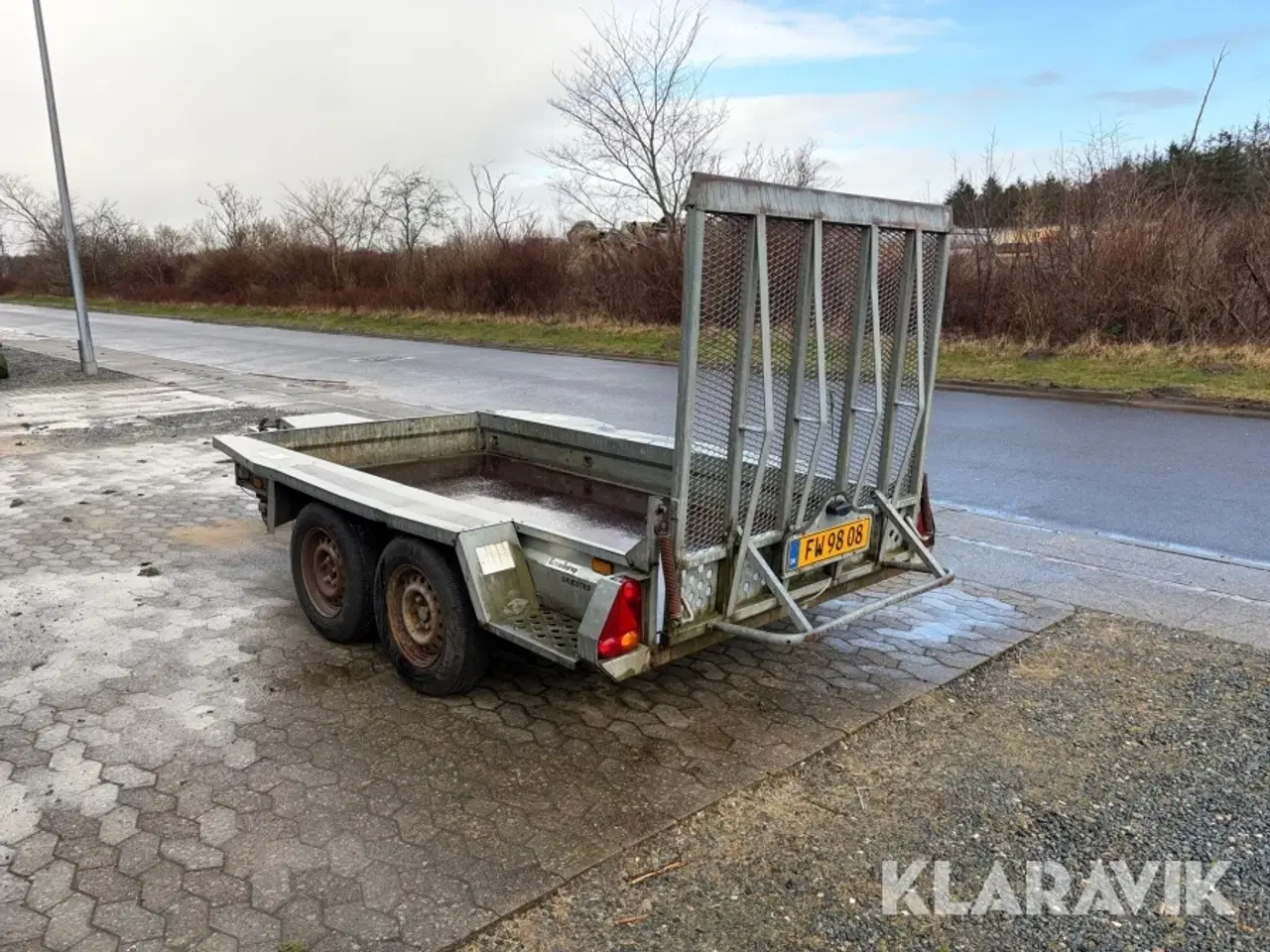 Billede 3 - Maskinetrailer Branderup Mt 3080 - 2 akslet - 2700kg