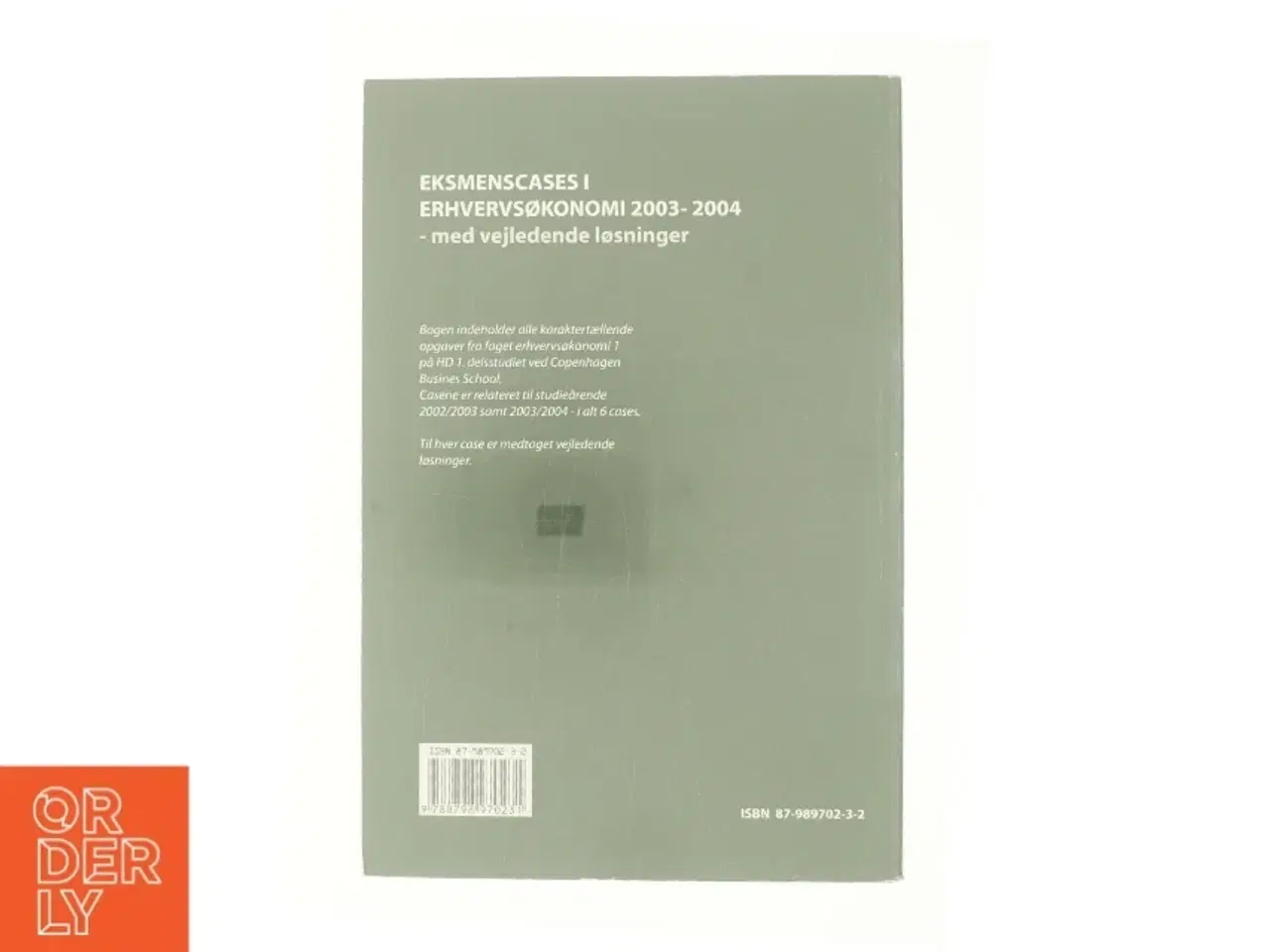 Billede 3 - Eksamenscases i erhvervsøkonomi 2003-2004 (Bog)