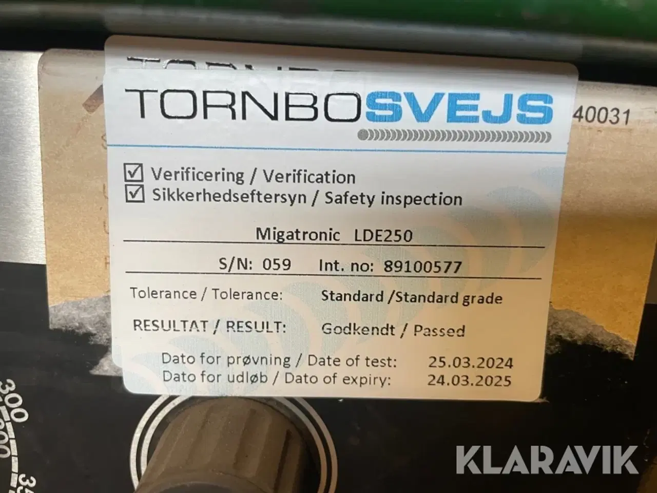 Billede 9 - Svejsemaskine Migatronic LDE 250