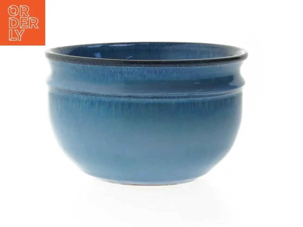 Billede 1 - Keramisk skål (str. Ø. 13 cm. længde. 8 cm)